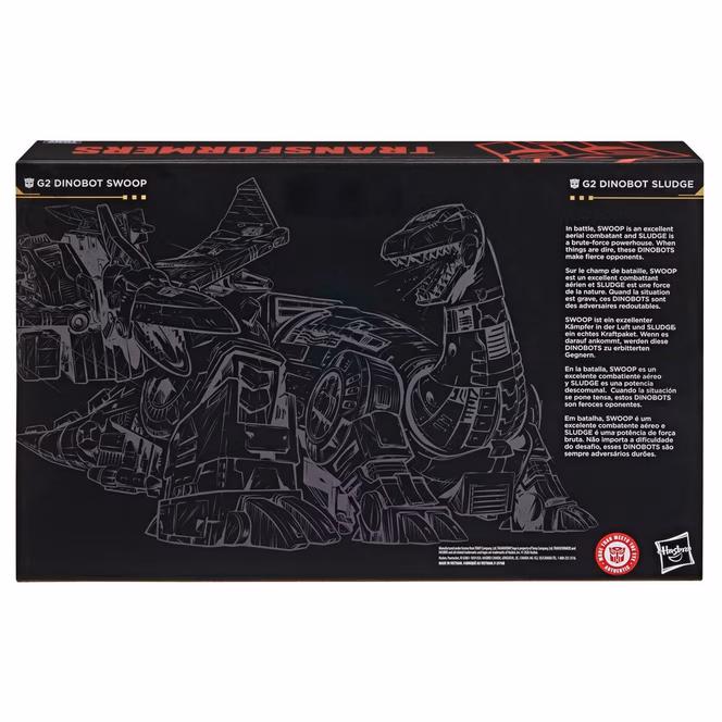 GameStop Hasbro Transformers Toys Studio Series Voyager Transformers Age of the Primes G2 Dinobot Swoop and G2 Dinobot Sludge 8.5-in Action Figure Set