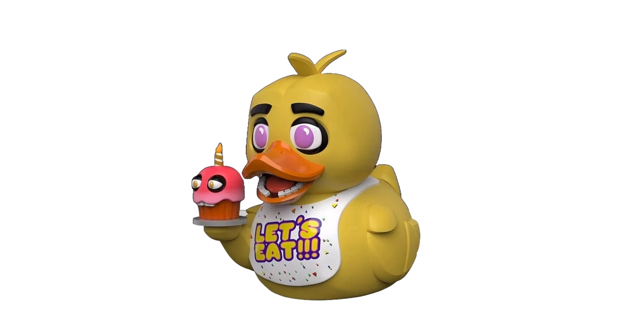 GameStop Tubbz Five Nights at Freddy's Chica (1st Edition) 3.54-in Collectible Rubber Duck