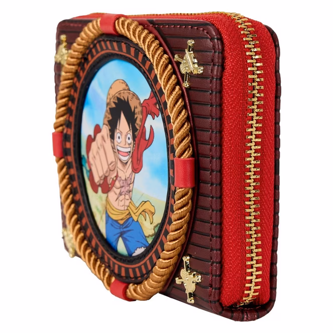 GameStop Loungefly One Piece Luffy Zip Around Wallet