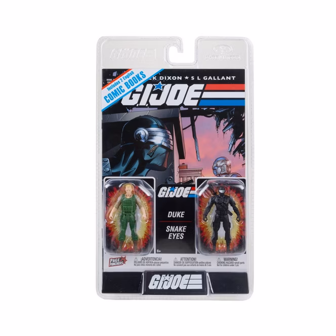 GameStop McFarlane Toys G.I. Joe Duke and Snake Eyes  3-in Figure Set with 2 Comics