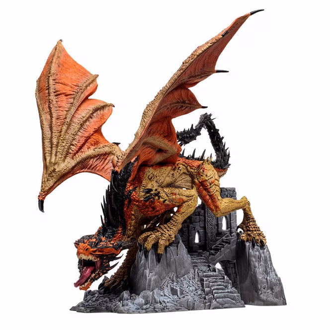 GameStop McFarlane Toys Dragons Series 8 Gold Label Tora (Berserker Clan) 11-in Statue