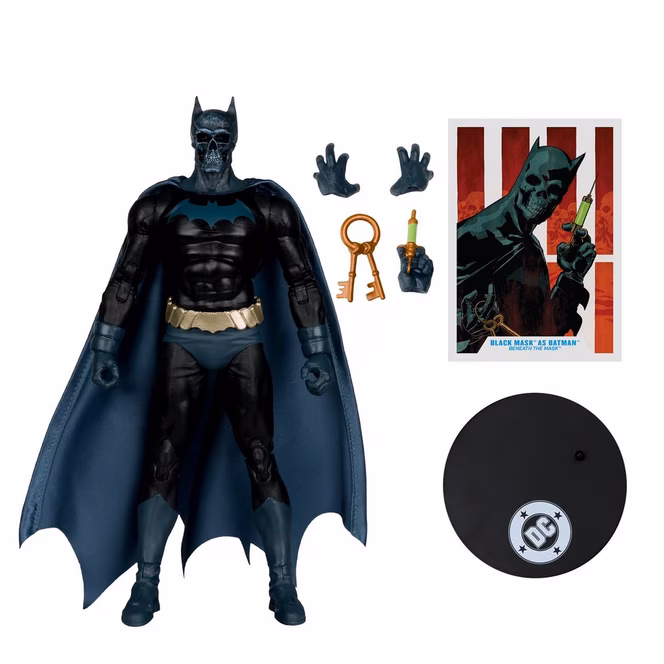GameStop McFarlane Toys DC Multiverse Batman Madhouse Black Mask as Batman (Beneath The Mask) 7-in Action Figure