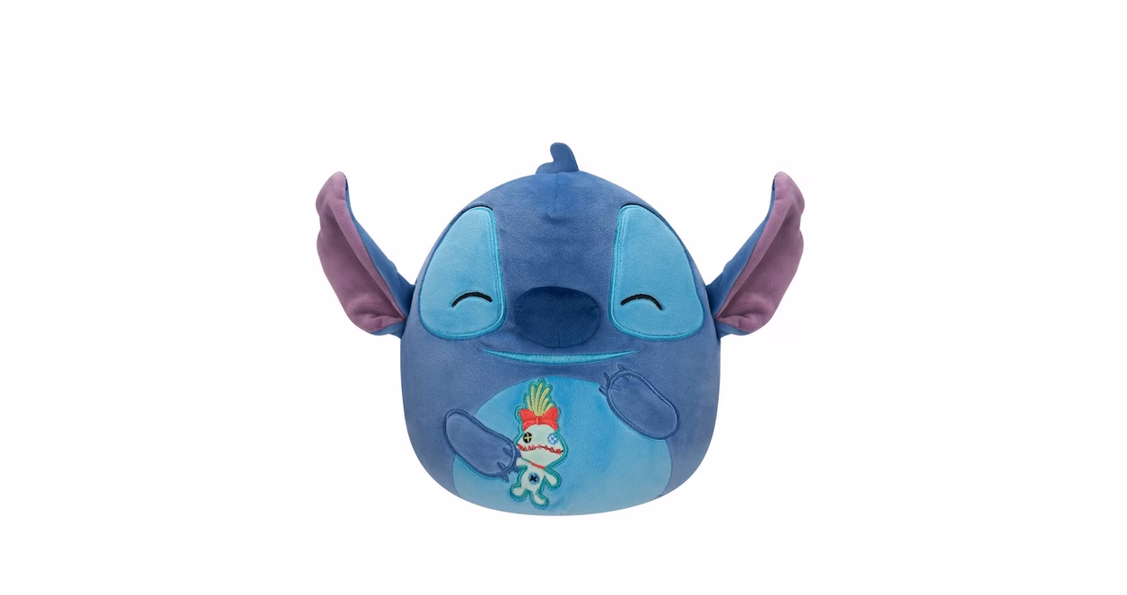 GameStop Squishmallows Disney Lilo and Stitch - Stitch Holding Scrump 8-in Little Plush
