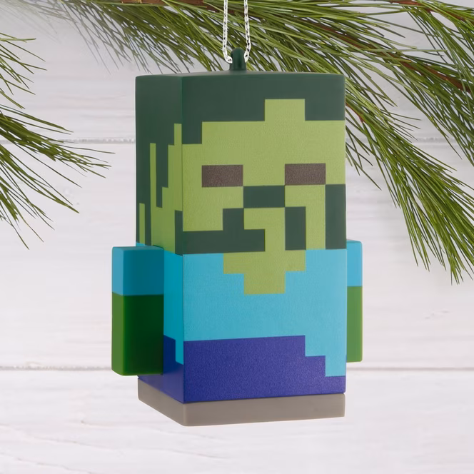 GameStop Hallmark Minecraft Zombie Christmas Tree Ornament