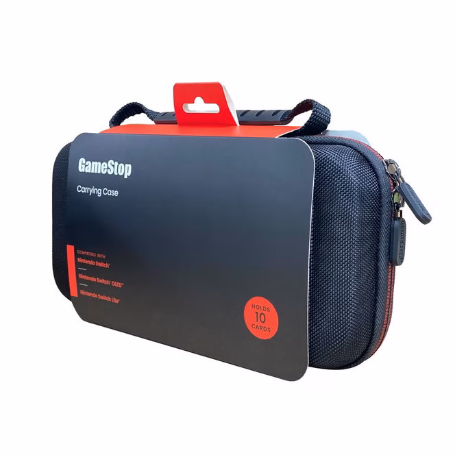 GameStop GameStop Hard Shell Carry Case with 10 Cards Storage Compatible for Nintendo Switch, Switch Lite and Switch OLED