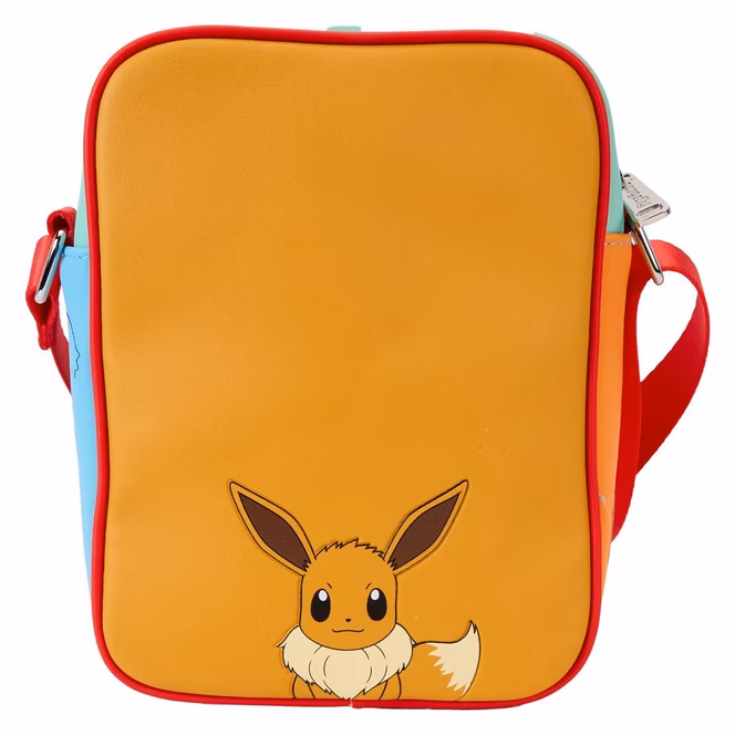 GameStop Loungefly Pokemon Color Block Starters Crossbody Bag