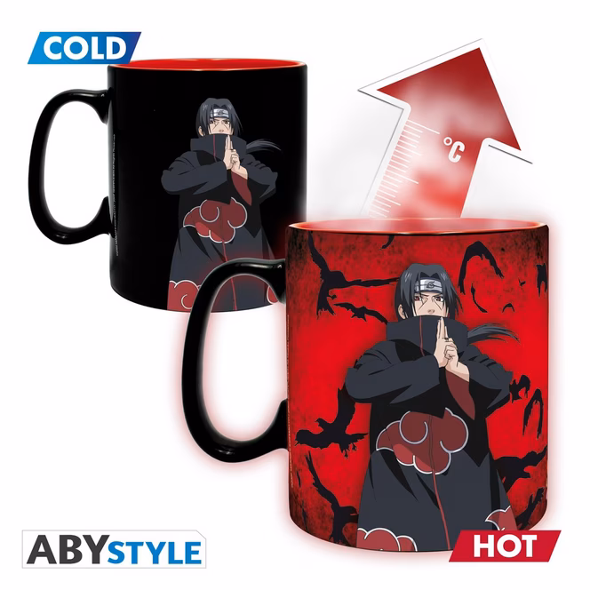 GameStop ABYstyle Naruto Shippuden Sharingan Magic Mug and Coaster Gift Set