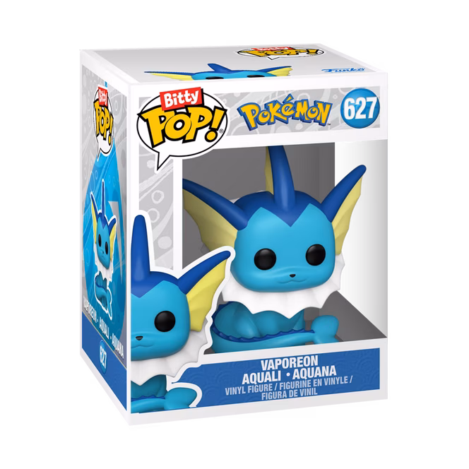 GameStop Funko Bitty POP! Pokemon Vinyl Figure Set 4-Pack (Pikachu, Vaporeon, Caterpie, Cubone)