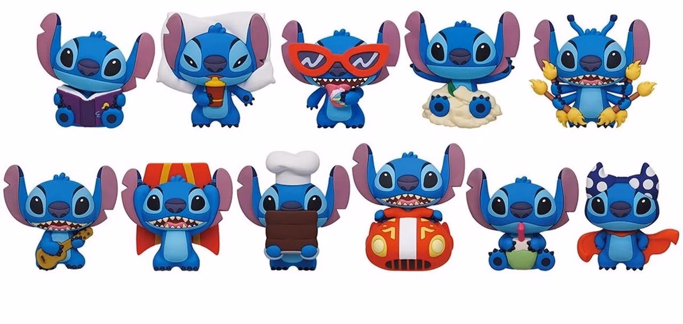 GameStop Disney Stitch 3D Foam Bag Clip Series 7 Blind Bag (Styles May Vary)