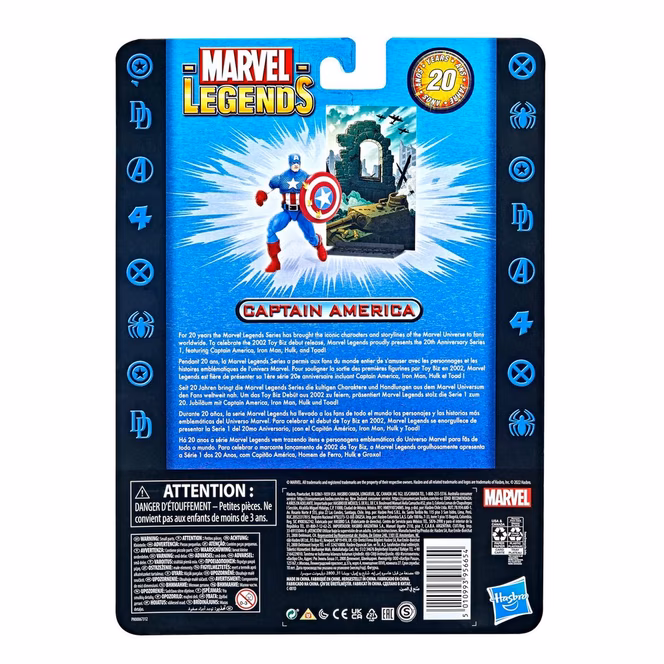 GameStop Hasbro Marvel Legends Series 20th Anniversary Series 1 Captain America 6-in Action Figure