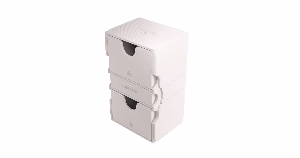 GameStop GameGenic Stronghold 200+ XL Convertible Deck Box - White