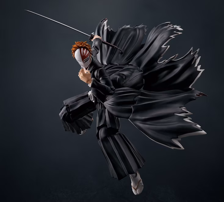 GameStop Tamashii Nations S.H.Figuarts Bleach Ichigo Kurosaki (Tenchain Zangetsu) Getsugatensho 7.1-in Action Figure