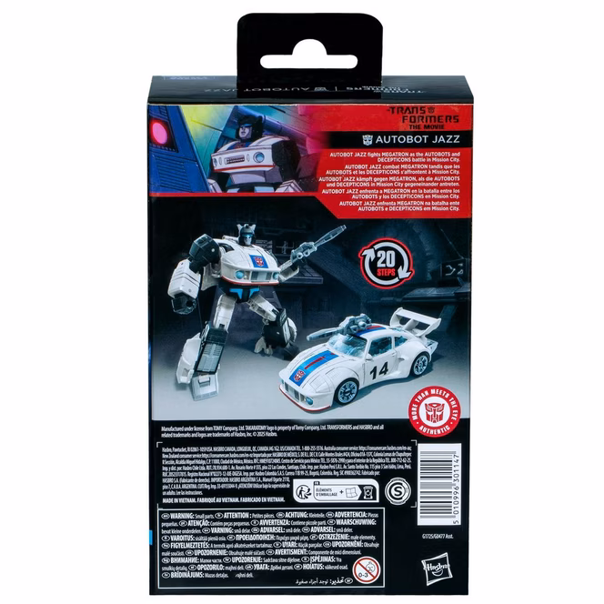 GameStop Hasbro Transformers Toys Studio Series Deluxe Class Transformers: The Movie Autobot Jazz 4.5-in Action Figure