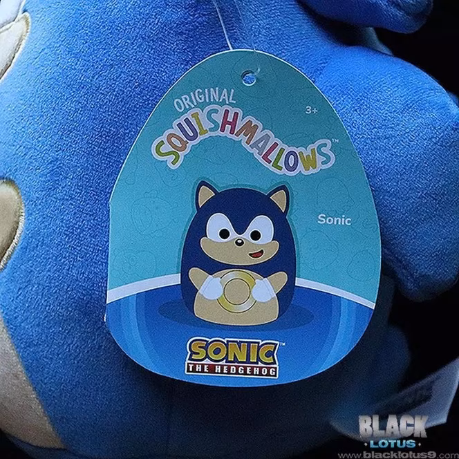 GameStop Squishmallows Sonic the Hedgehog with Gold Rings 8-in Plush