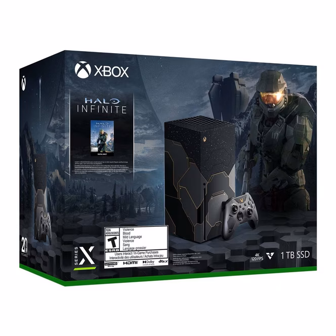 GameStop Microsoft Xbox Series X Halo Infinite Limited Edition Console Bundle