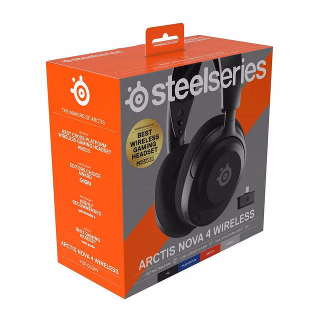 GameStop SteelSeries Arctis Nova 4 Wireless Gaming Headset for PlayStation, PC, Switch