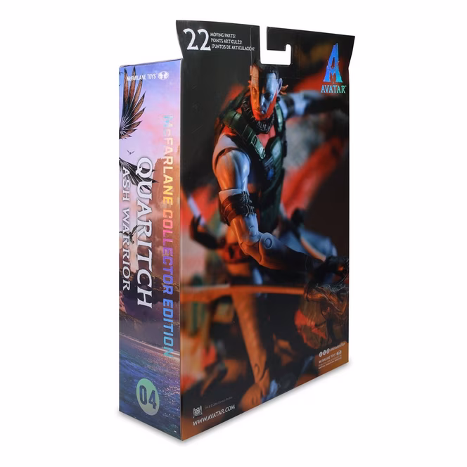 GameStop McFarlane Toys Disney Avatar: Fire and Ash Quaritch (Ash Warrior) 7-in Action Figure