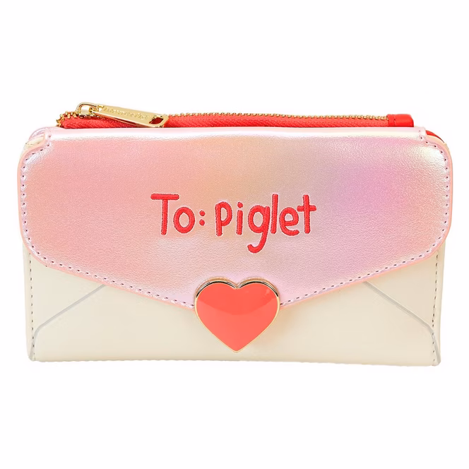 GameStop Loungefly Disney Winnie the Pooh Love Letter Flap Bifold Wallet