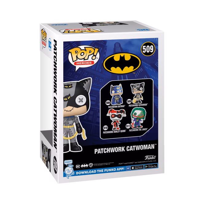 GameStop Funko POP! Animation: Batman Patchwork Catwoman​ 3.9-in Vinyl Figure