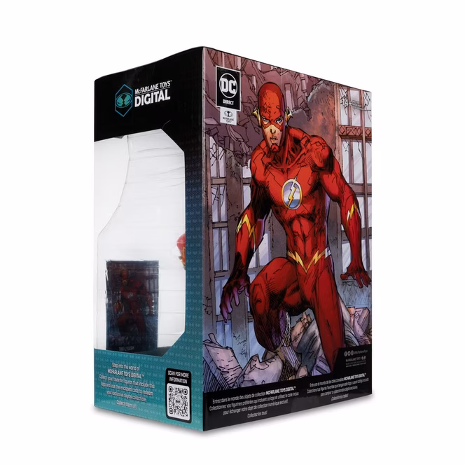 GameStop McFarlane Toys DC Direct The Flash 80 Years of The Fastest Man Alive by Jim Lee Gold Label with Jim Lee Autograph 12-in Statue