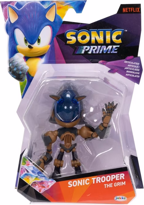 GameStop Jakks Pacific Sonic Prime Sonic Trooper The Grim 5-in Articulated Action Figure