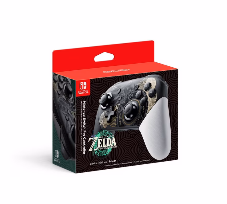 GameStop Nintendo Switch Pro Controller - The Legend of Zelda: Tears of the Kingdom Edition