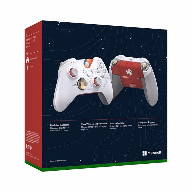 GameStop Microsoft Xbox Wireless Controller Starfield Limited Edition for Xbox Series X/S, Xbox One, and Windows Devices