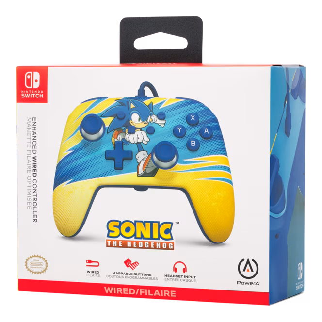 GameStop PowerA Enhanced Wired Controller for Nintendo Switch - Sonic Boost