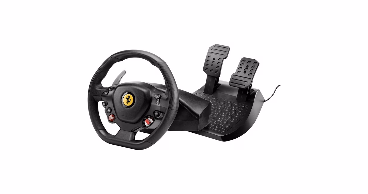 GameStop Thrustmaster T80 Ferrari 488 GTB Edition Racing Wheel for PlayStation 4