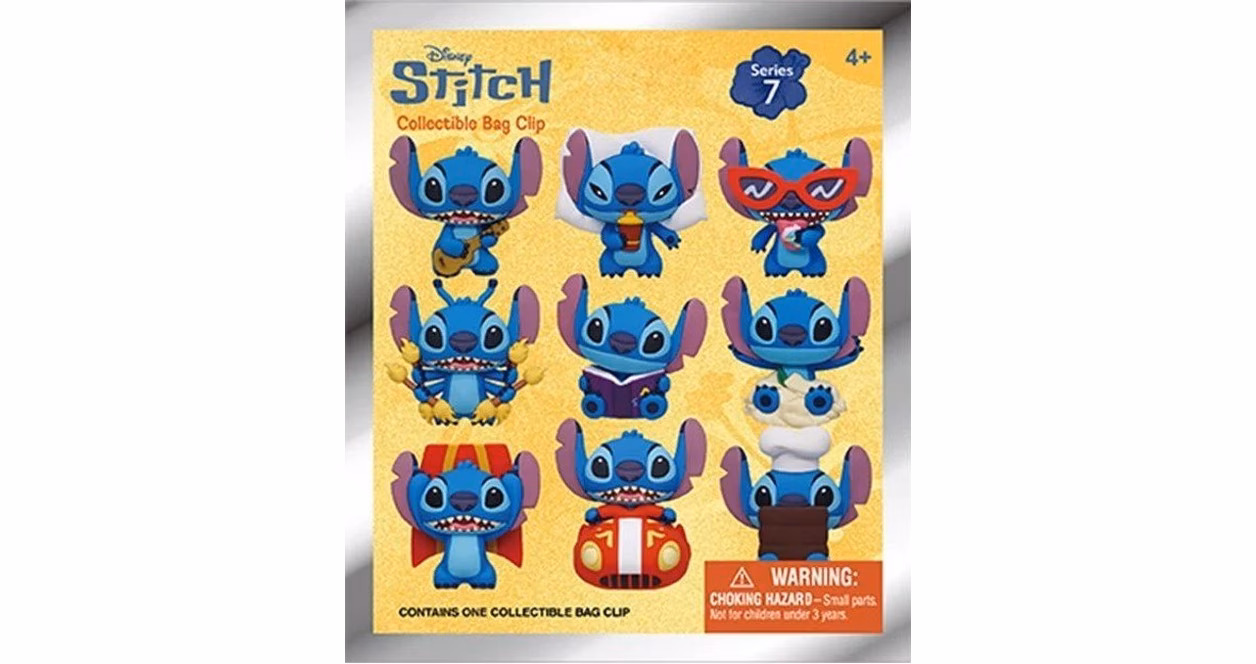 GameStop Disney Stitch 3D Foam Bag Clip Series 7 Blind Bag (Styles May Vary)