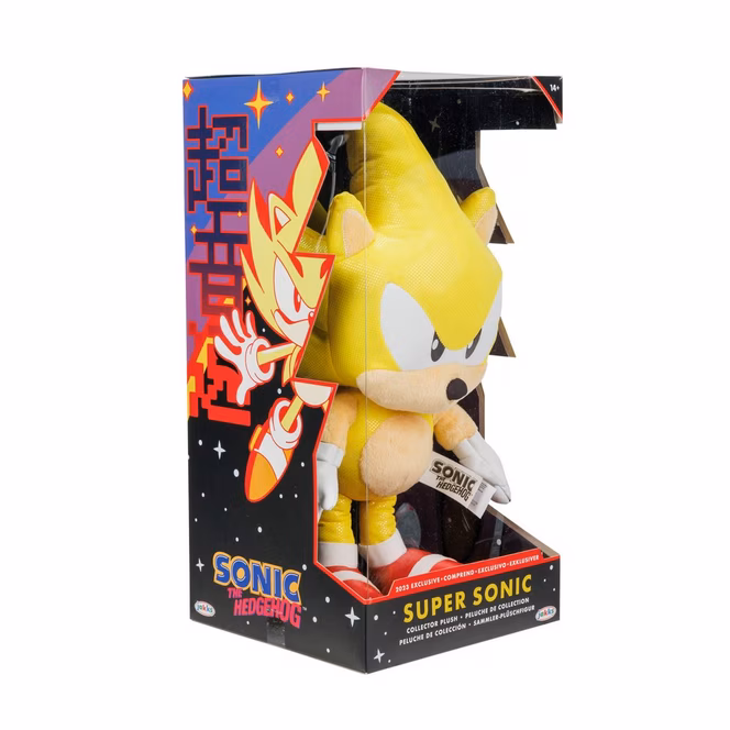 GameStop Jakks Pacific Sonic the Hedgehog Super Sonic 14-in Collector Plush