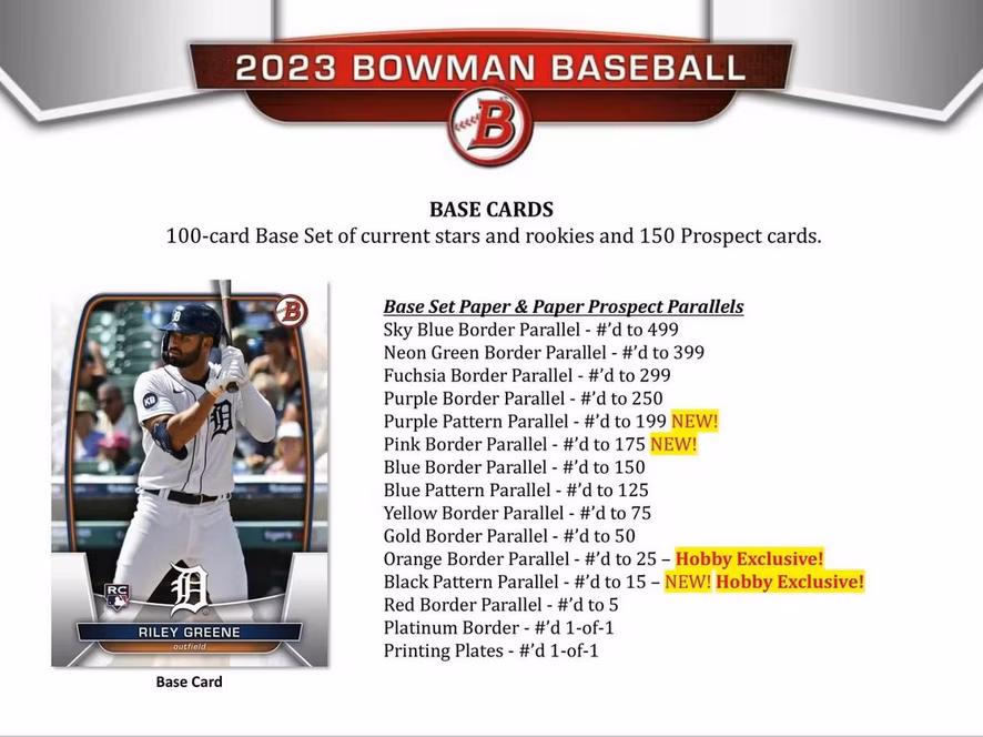 GameStop 2023 Topps Bowman MLB Baseball Hobby Box
