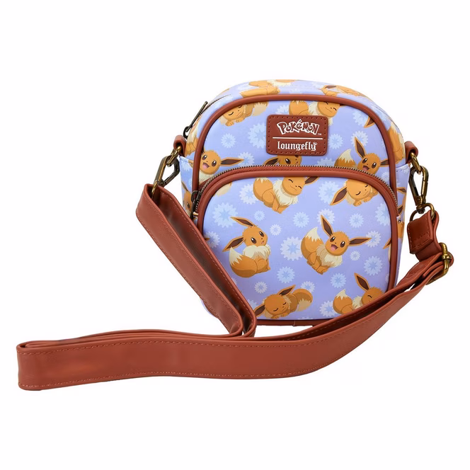GameStop Loungefly Pokemon Eevee Floral Passport Crossbody Bag GameStop Exclusive