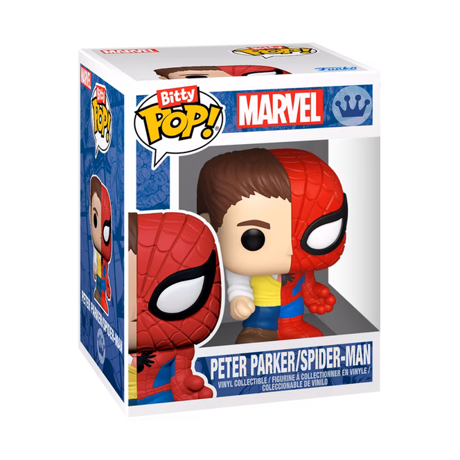 GameStop Funko Bitty POP! Marvel Vinyl Figure Set 4-Pack (Peter Parker, Superior Spider-Man, Spider-Man, and Mystery Pop!)