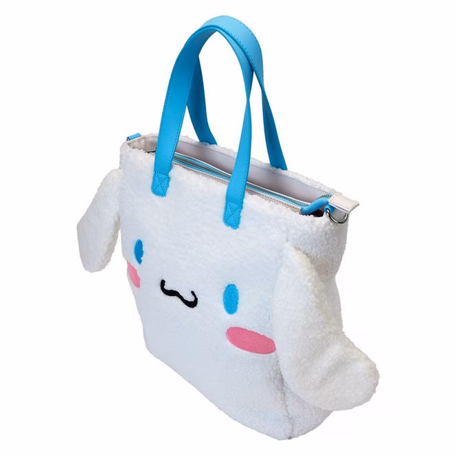 GameStop Loungefly Sanrio Cinnamoroll Cosplay Sherpa Tote Bag with Coin Bag