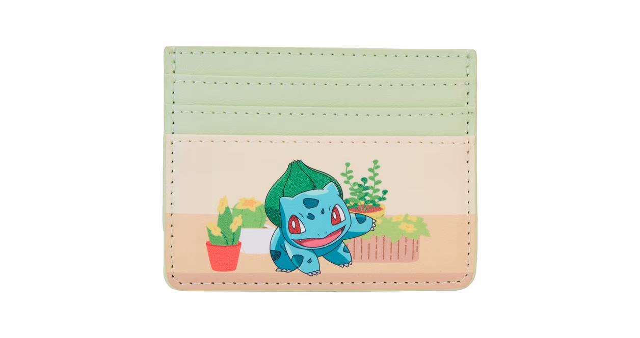 GameStop Loungefly Pokemon Plants Cardholder GameStop Exclusive