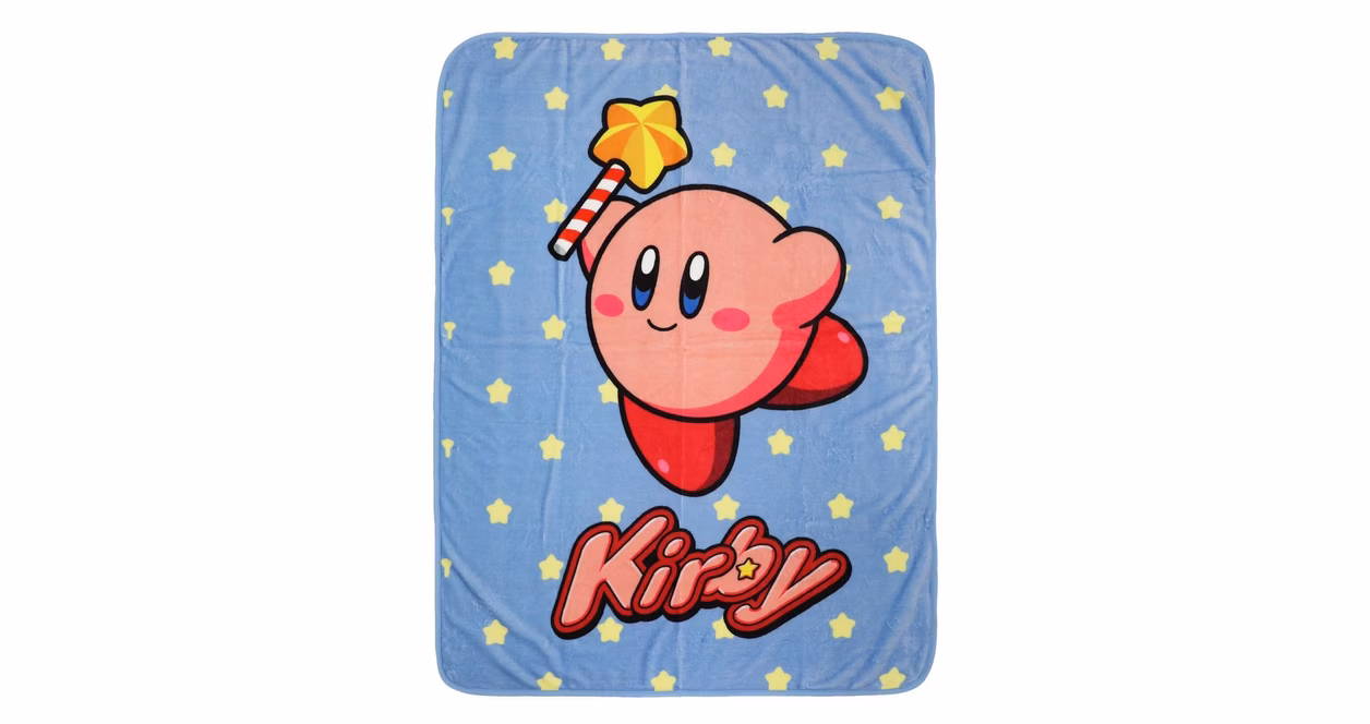 GameStop Kirby Wand Digital Print 44 x 59-in Polyester Blanket