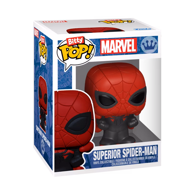 GameStop Funko Bitty POP! Marvel Vinyl Figure Set 4-Pack (Peter Parker, Superior Spider-Man, Spider-Man, and Mystery Pop!)