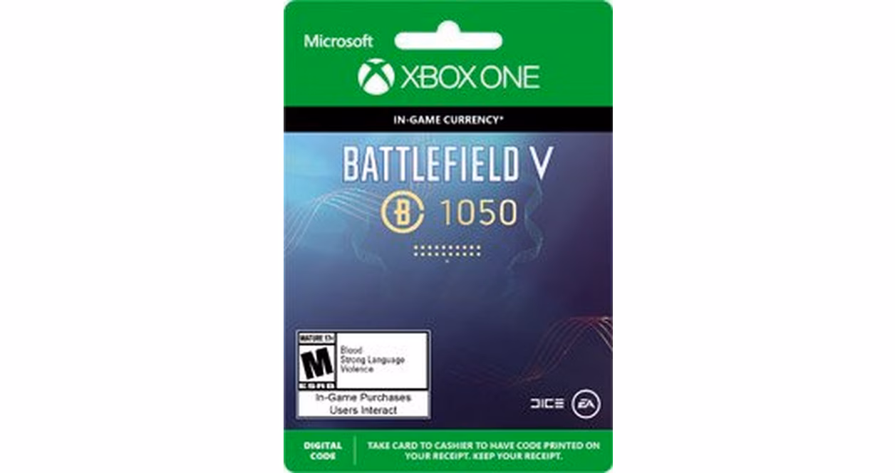 GameStop Battlefield V 1050 Battlefield Currency Digital Card