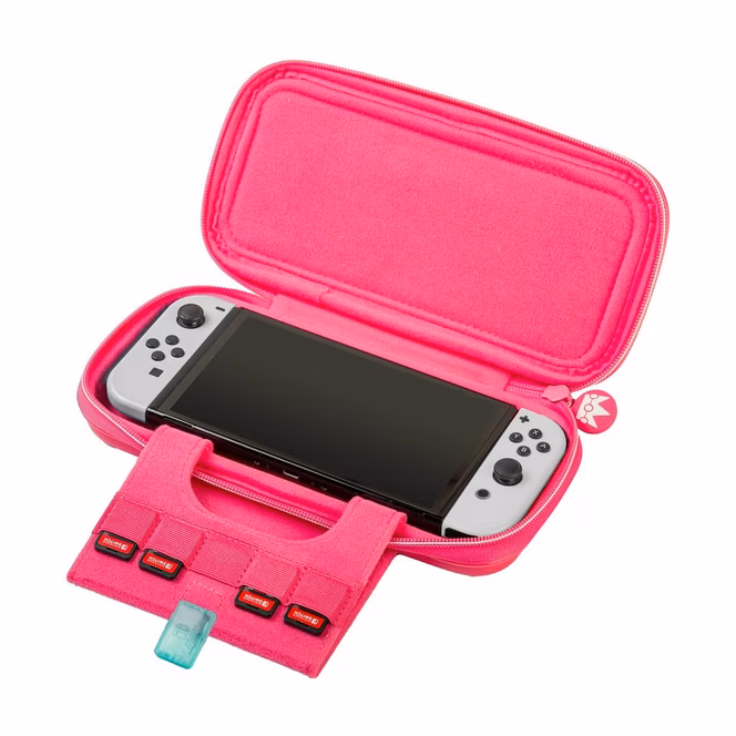 GameStop Nintendo Switch Game Traveler Deluxe Travel Case-Princess Peach Showtime