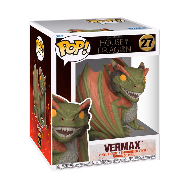 GameStop Funko POP! Super: Game of Thrones: House of the Dragons Vermax 5.2-in Vinyl Figure