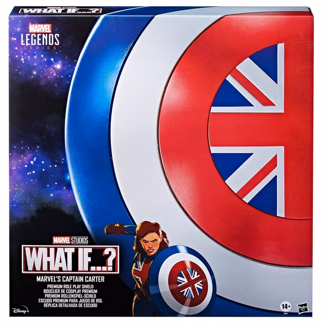 GameStop Hasbro Marvel Legends What If...? Marvel's Captain Carter 24-in Premium Roleplay Shield