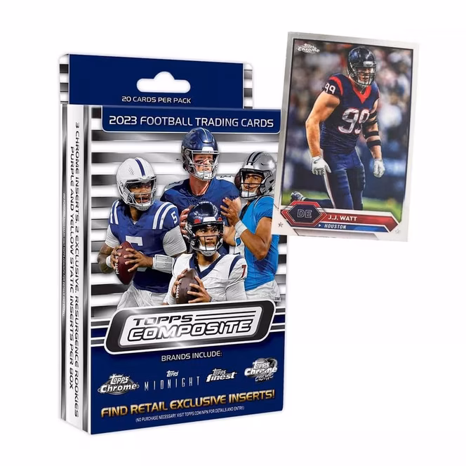 GameStop 2023 Topps Composite NFL Football Hanger Pack