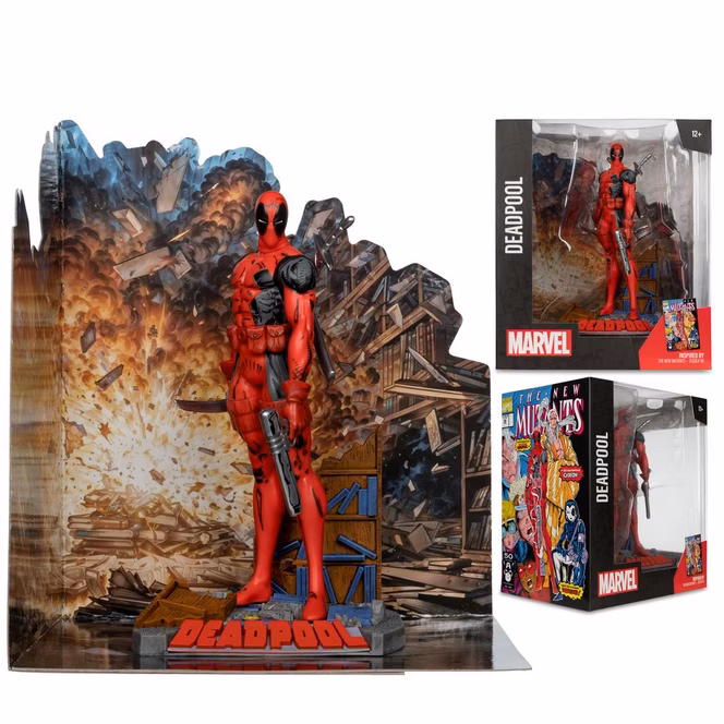 GameStop McFarlane Toys Marvel: The New Mutants Deadpool Comic 1:10 Scale Statue