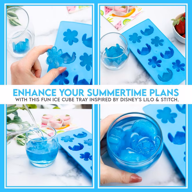 GameStop Disney Lilo and Stitch Silicone Mold Ice Cube Tray - 8 Cubes