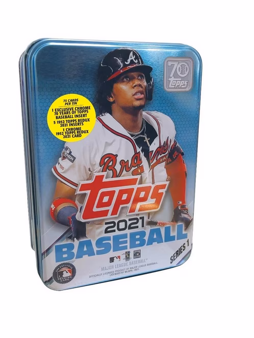 GameStop 2021 Topps MLB Series 1 Baseball Trading Card Tin Set