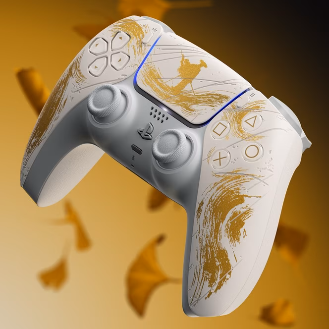GameStop Sony DualSense Wireless Controller for PlayStation 5 - Ghost of Yotei Gold Limited Edition