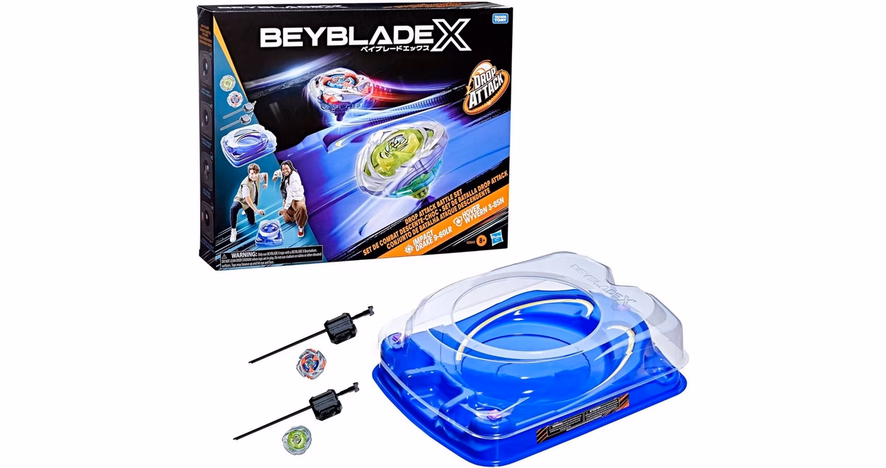 GameStop Hasbro Beyblade X Drop Attack Battle Set with Beystadium Arena