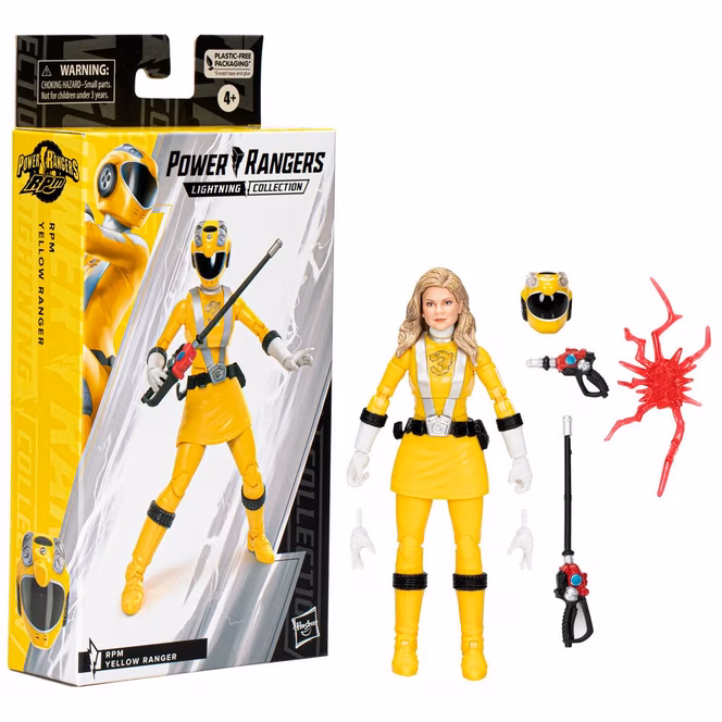 GameStop Hasbro Power Rangers Lightning Collection Lightspeed RPM Yellow Ranger 6-in Action Figure