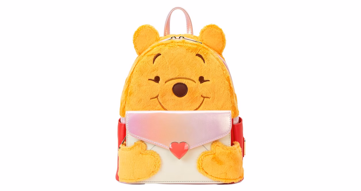 GameStop Loungefly Disney Winnie the Pooh and Piglet Love Letter Cosplay Mini Backpack